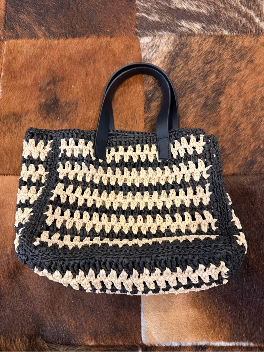 Anine Bing Small Rio Straw Raffia Tote - Picture 5 of 8